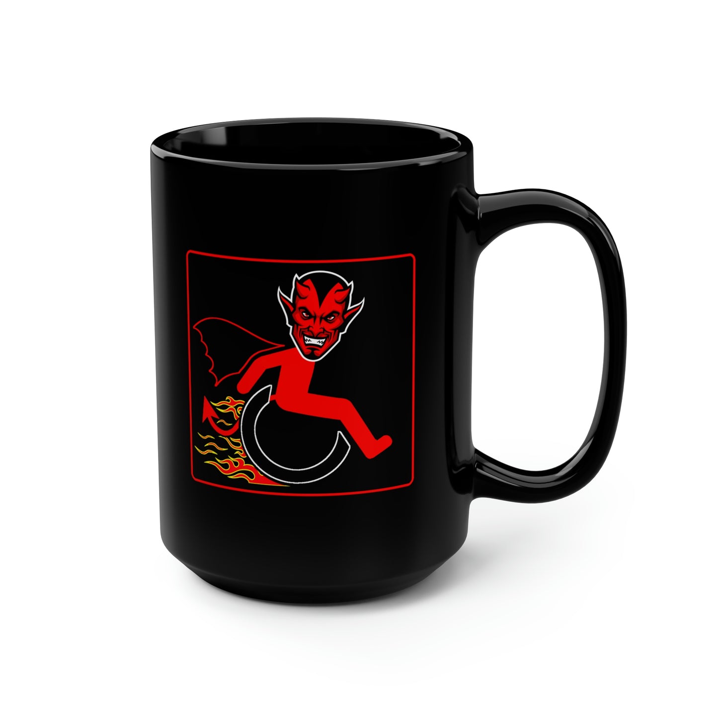 WHEELCHARIOT 5 (Luis) 1 Black Mug, 15oz