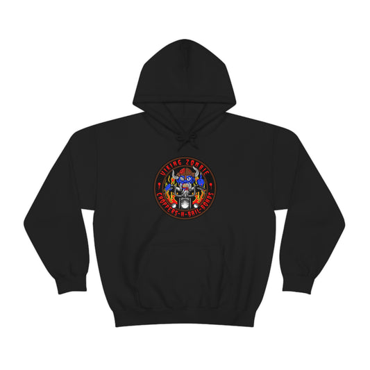 VIKING ZOMBIE - CHOPPERS N BAIL BONDS Unisex Heavy Blend™ Hooded Sweatshirt