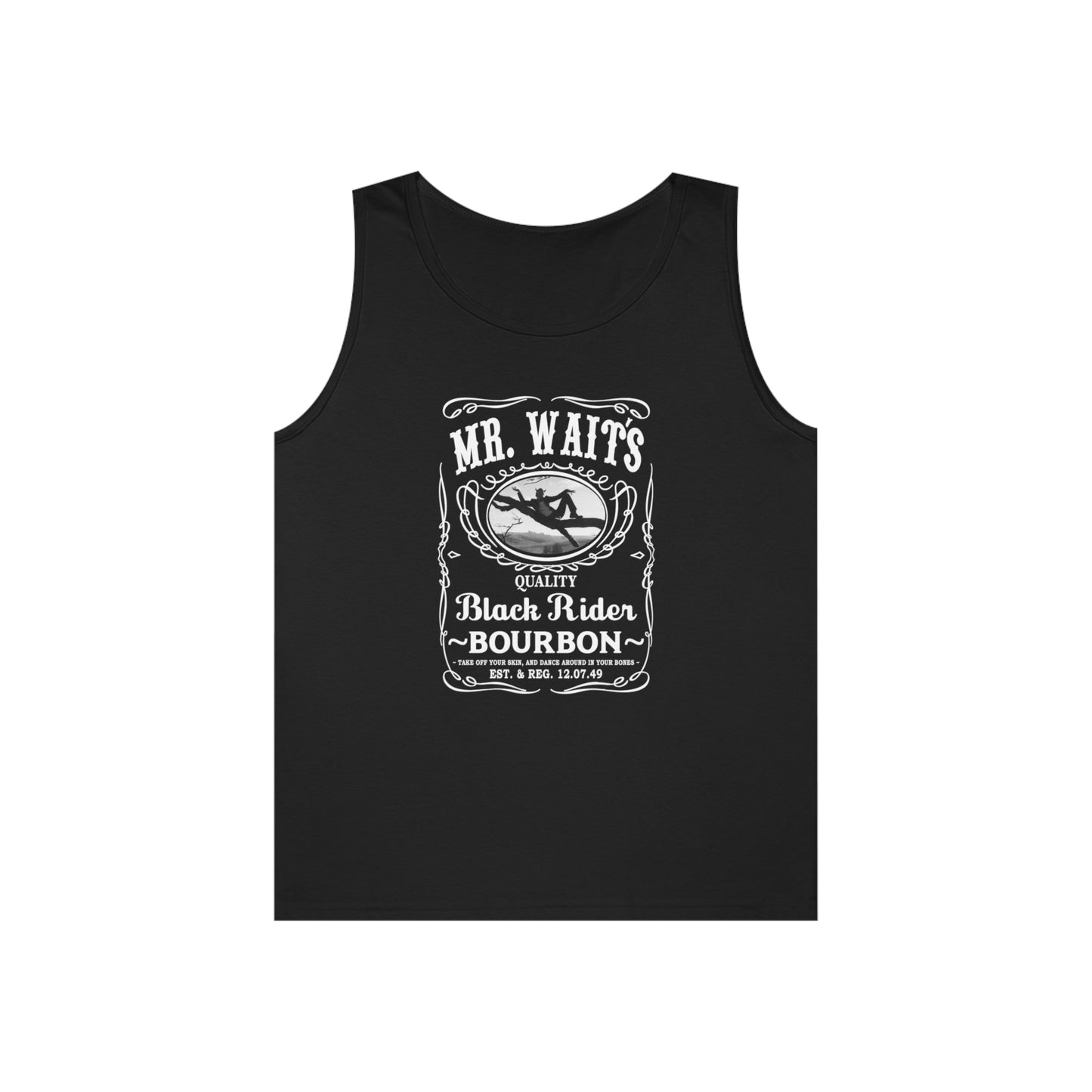 MR WAITS 4 (JD)(BLACK RIDER) Unisex Heavy Cotton Tank Top