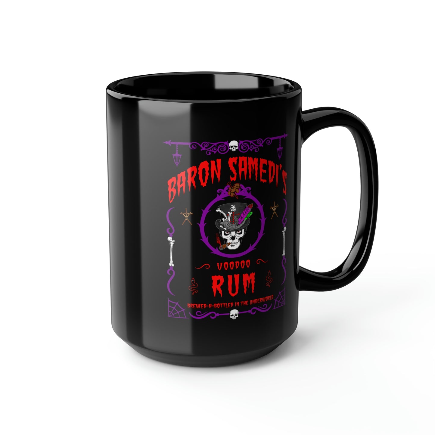 ABSINTHE MONSTERS 8 (BARON SAMEDI) Black Mug, 15oz