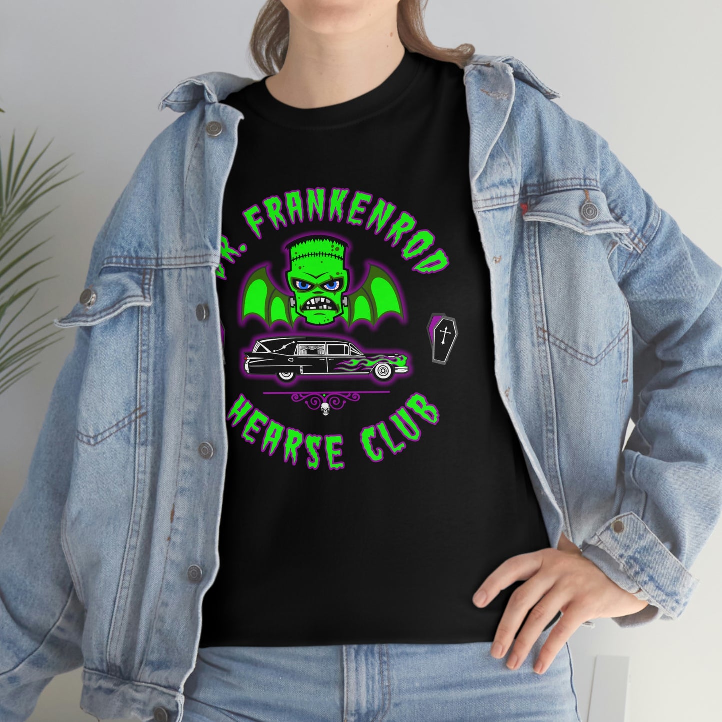 DR. FRANKENROD - HEARSE CLUB Unisex Heavy Cotton Tee