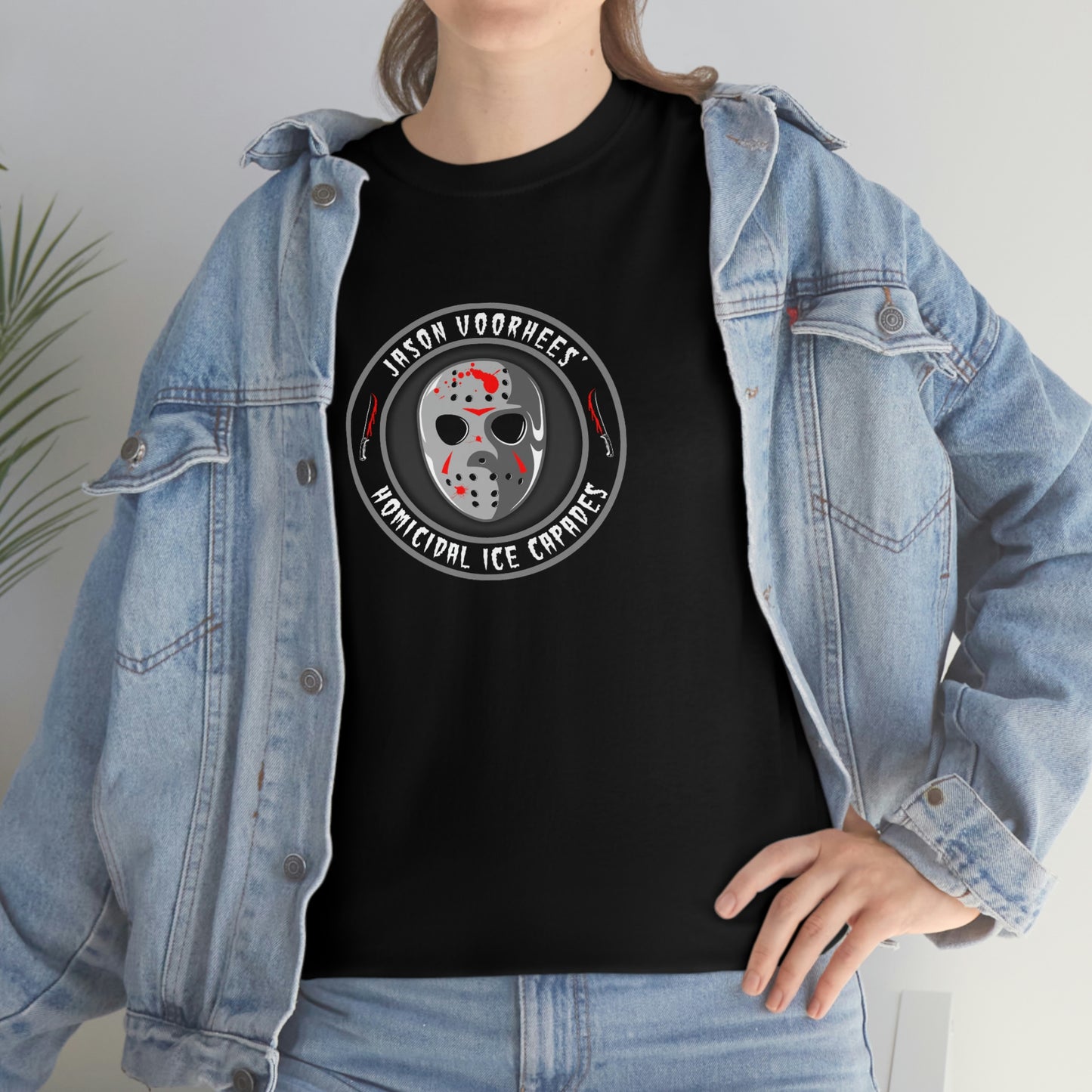 JASON VOORHEES’ - HOMICIDAL ICE CAPADES Unisex Heavy Cotton Tee