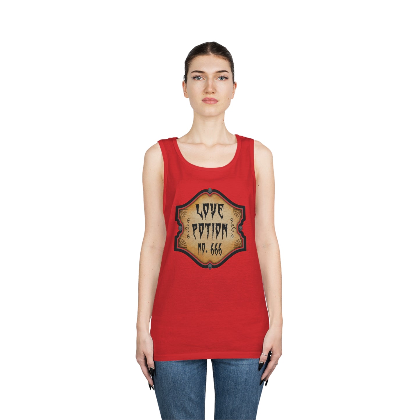 WITCHERY POTIONS 7 (LOVE POTION NO. 666)  Unisex Heavy Cotton Tank Top