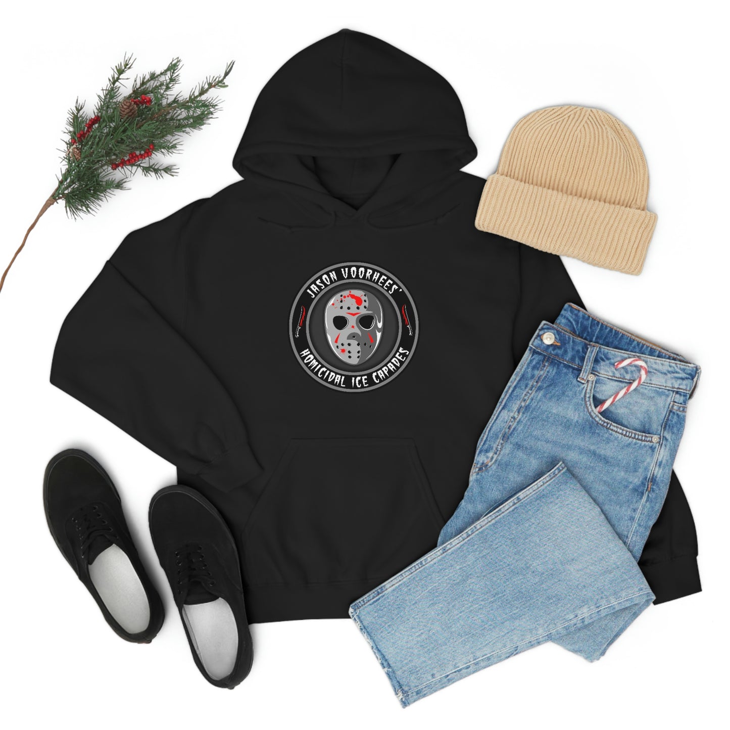 JASON VOORHEES’ - HOMICIDAL ICE CAPADES Unisex Heavy Blend™ Hooded Sweatshirt