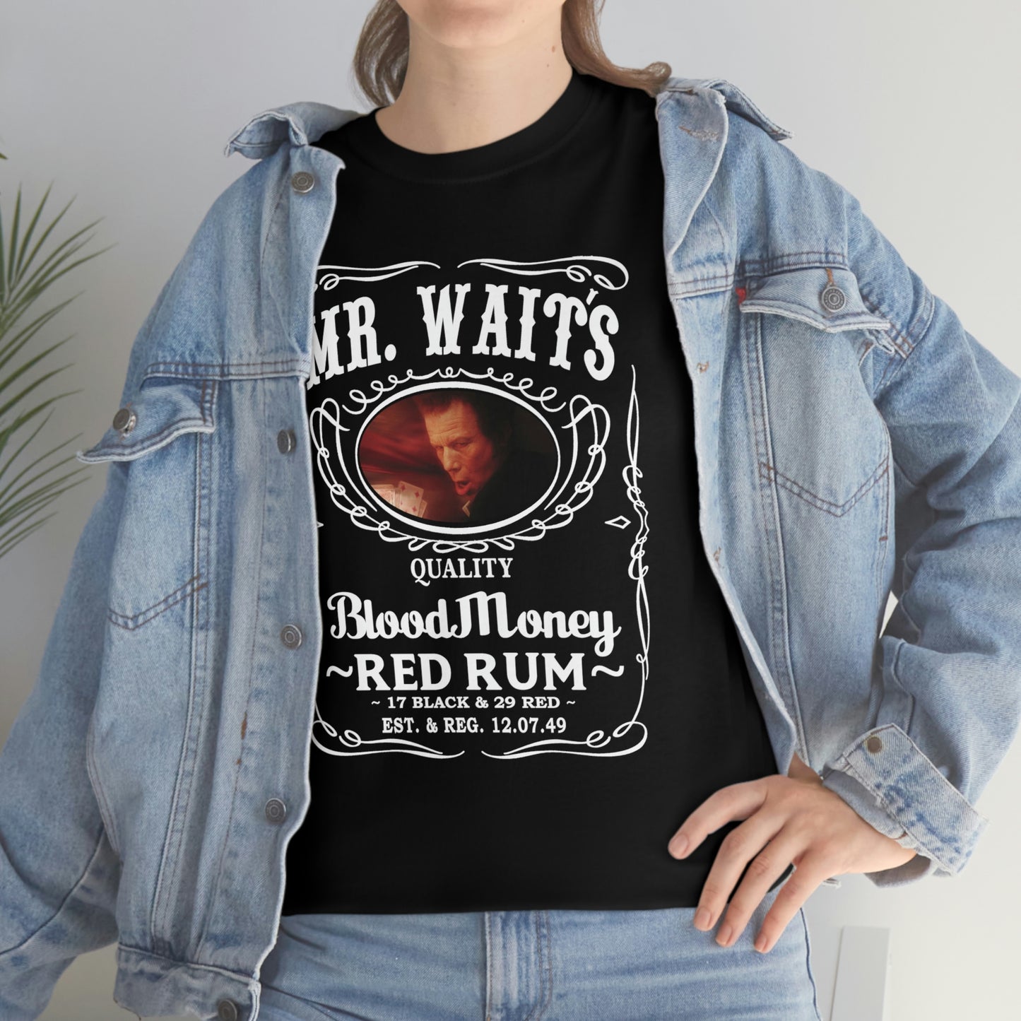 MR WAITS 3 (JD)(BLOOD MONEY) Unisex Heavy Cotton Tee