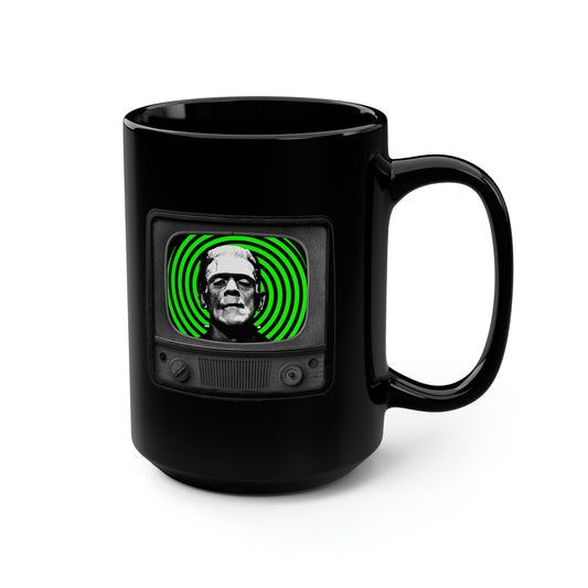 FRANKIE TV 1 Black Mug, 15oz