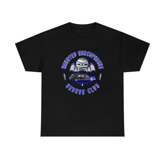 HAUNTED SARCOPHAGUS - HEARSE CLUB Unisex Heavy Cotton Tee