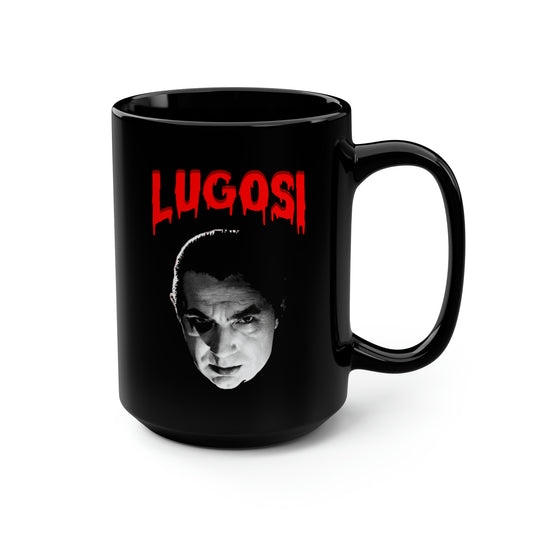 LUGOSI Black Mug, 15oz