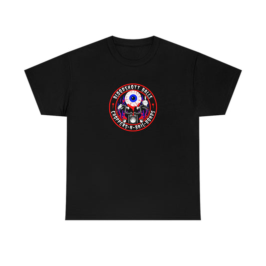 BLOODSHOTT BALLS - CHOPPERS N BAIL BONDS Unisex Heavy Cotton Tee