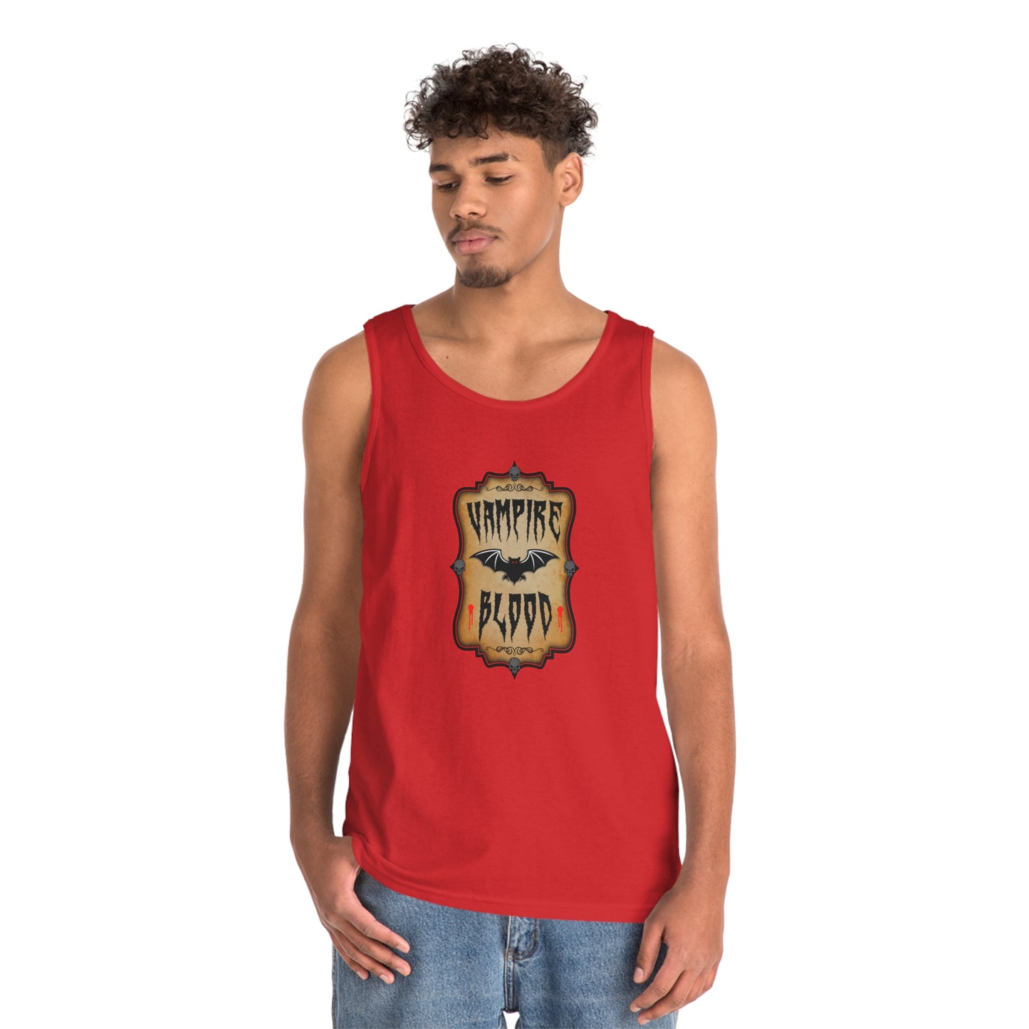 WITCHERY POTIONS 9 (VAMPIRE BLOOD)  Unisex Heavy Cotton Tank Top