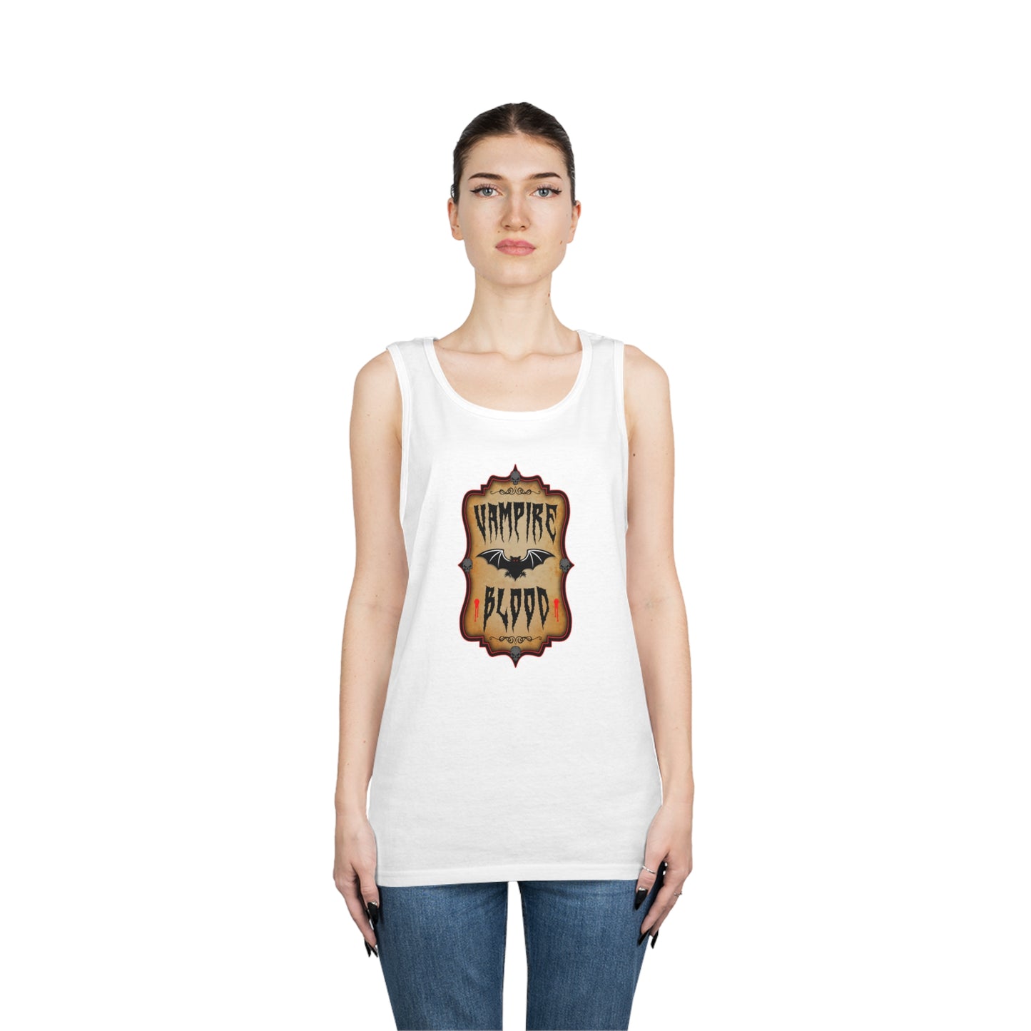 WITCHERY POTIONS 9 (VAMPIRE BLOOD)  Unisex Heavy Cotton Tank Top