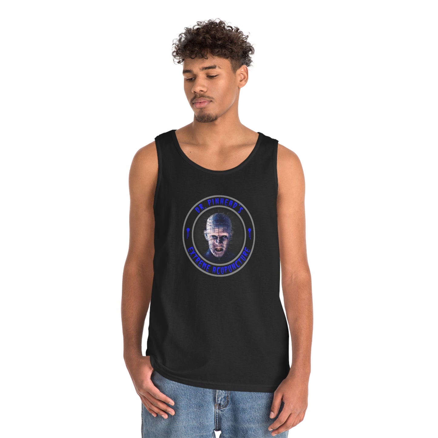 DR. PINHEAD'S - EXTREME ACUPUNCTURE Unisex Heavy Cotton Tank Top