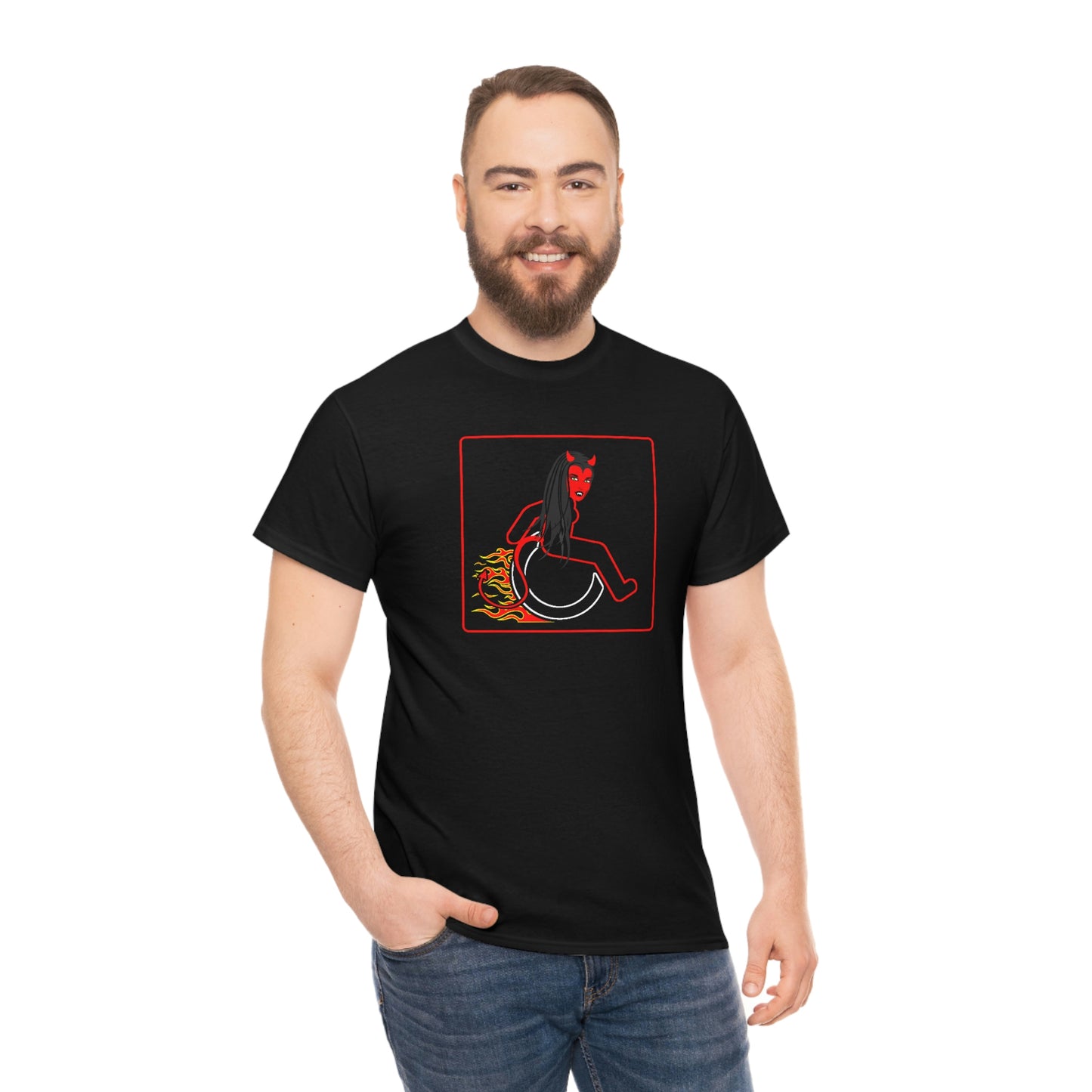 WHEELCHARIOT 15 (Devil Woman) Unisex Heavy Cotton Tee