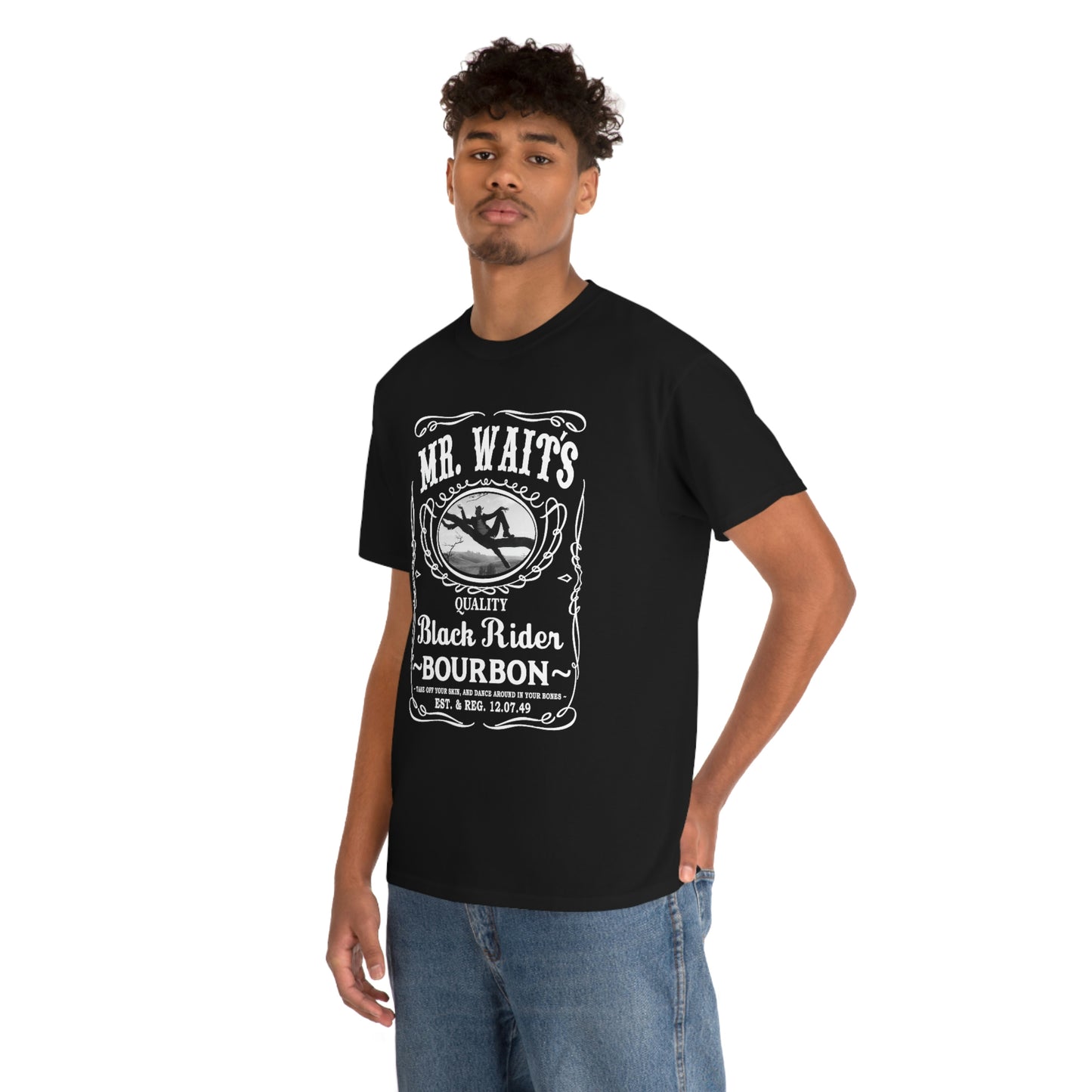 MR WAITS 4  (JD)(BLACK RIDER) Unisex Heavy Cotton Tee