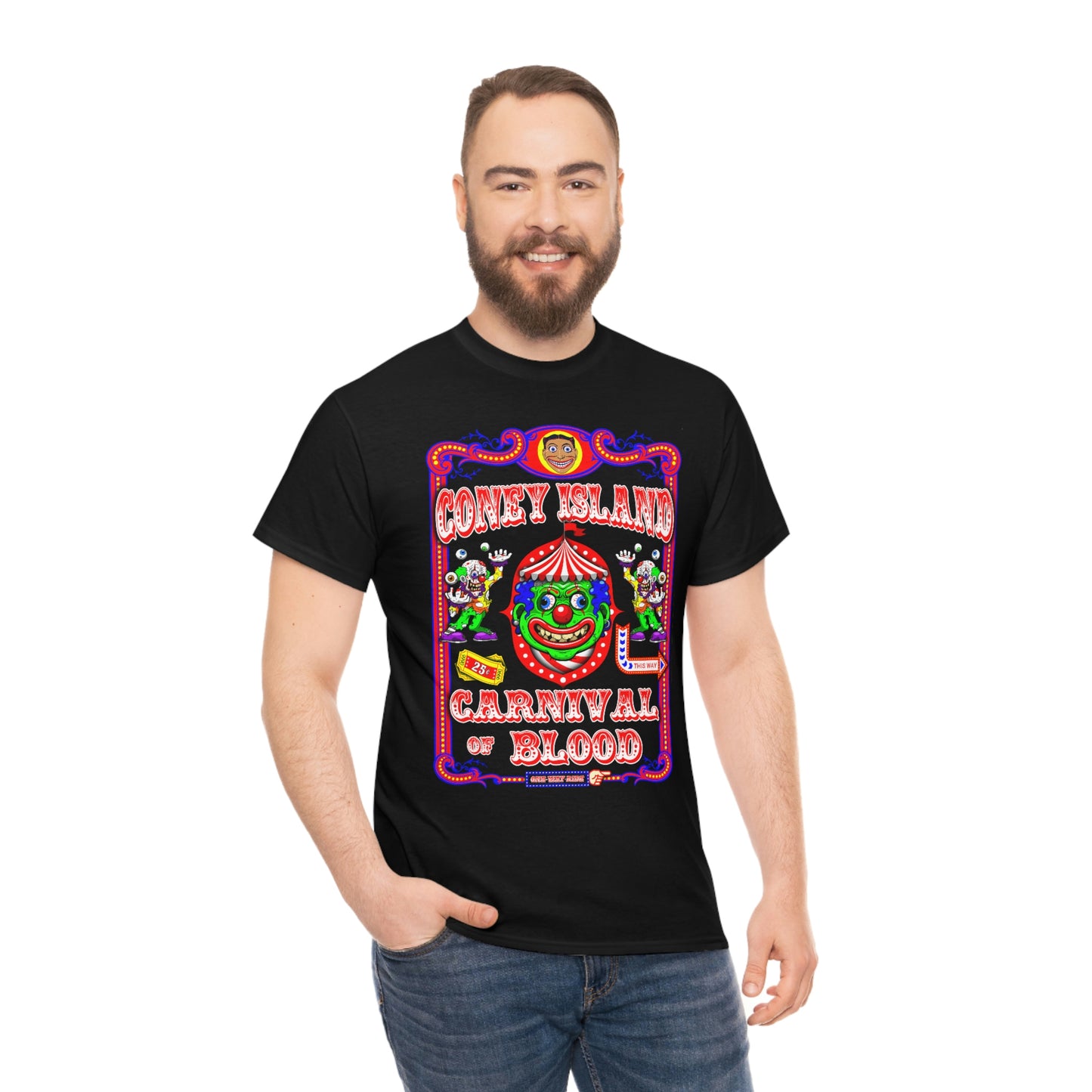 CONEY ISLAND 3 (CARNIVAL OF BLOOD) Unisex Heavy Cotton Tee