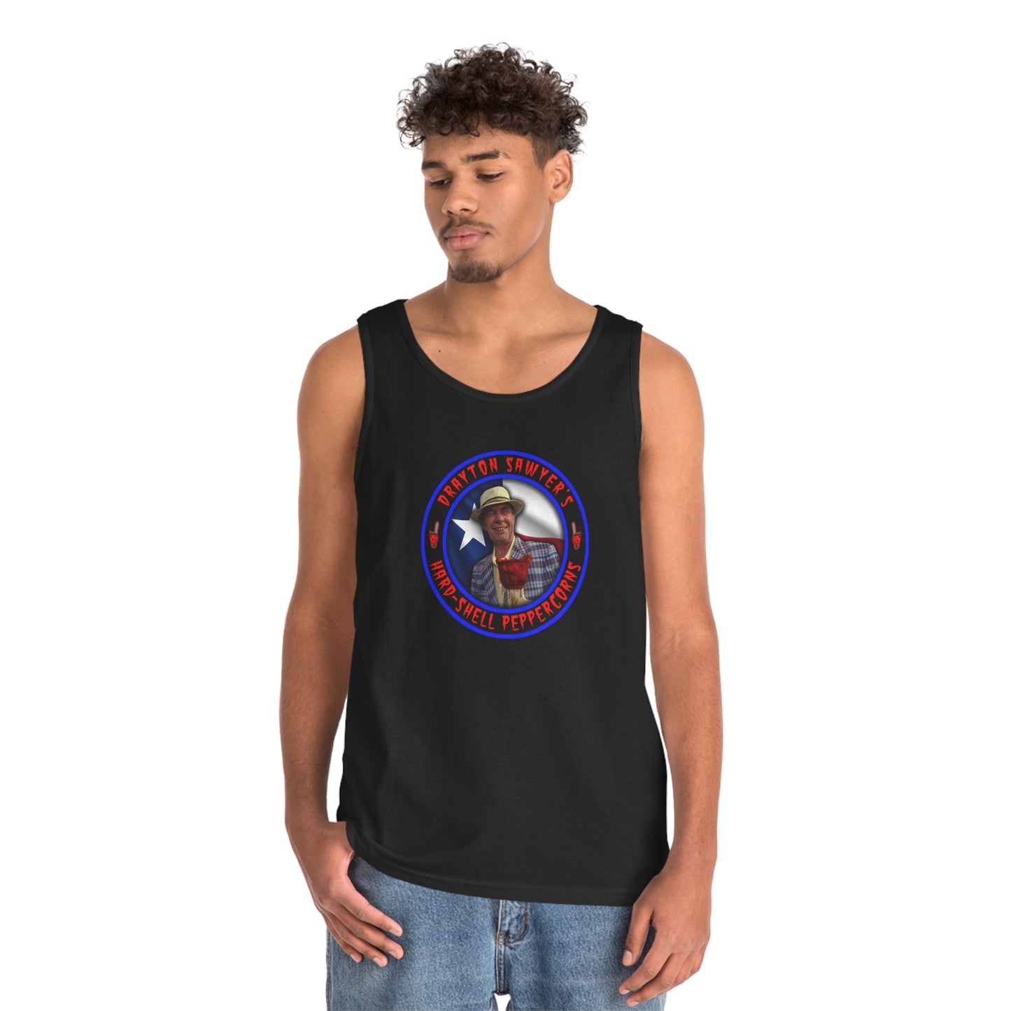 DRAYTON SAWYER'S - HARD-SHELL PEPPERCORNS Unisex Heavy Cotton Tank Top