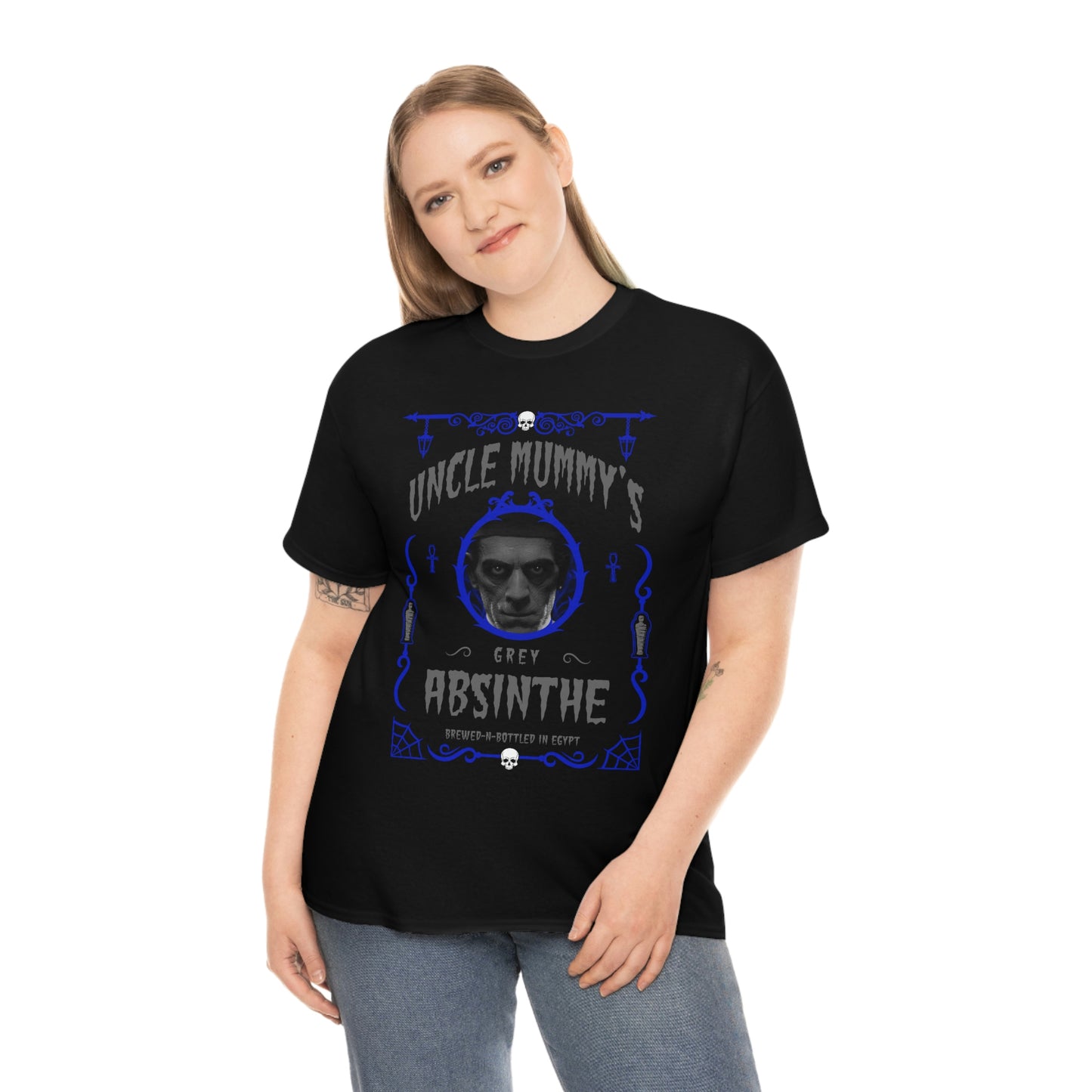 ABSINTHE MONSTERS 6 (UNCLE MUMMY) Unisex Heavy Cotton Tee