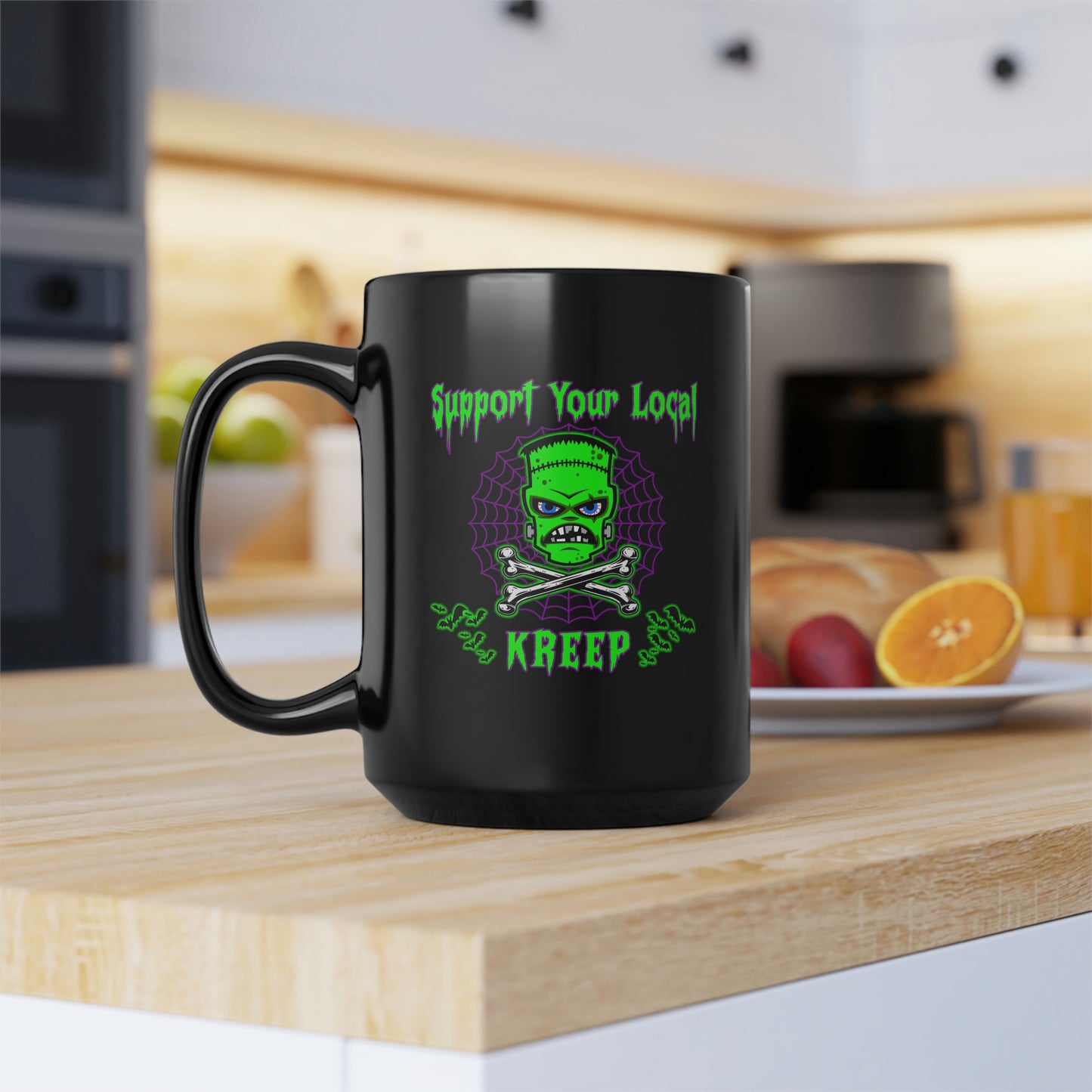 KREEP Black Mug, 15oz