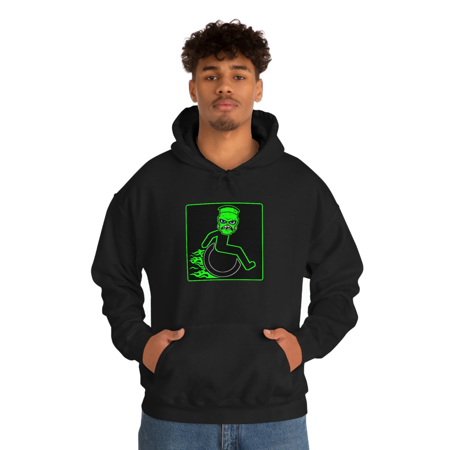 WHEELCHARIOT 6 (Frankie) 1 Unisex Heavy Blend™ Hooded Sweatshirt