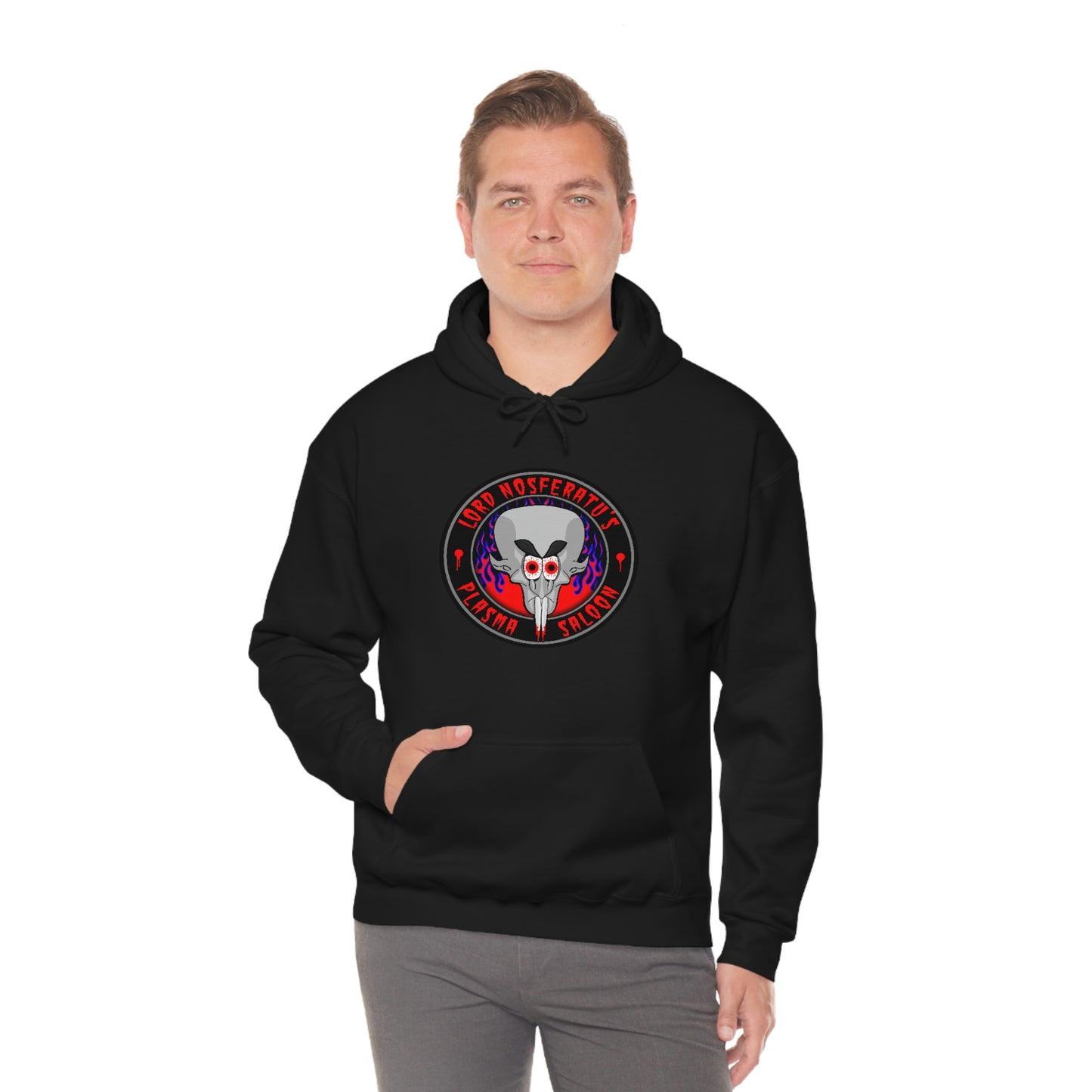 LORD NOSFERATUS PLASMA SALOON Unisex Heavy Blend™ Hooded Sweatshirt