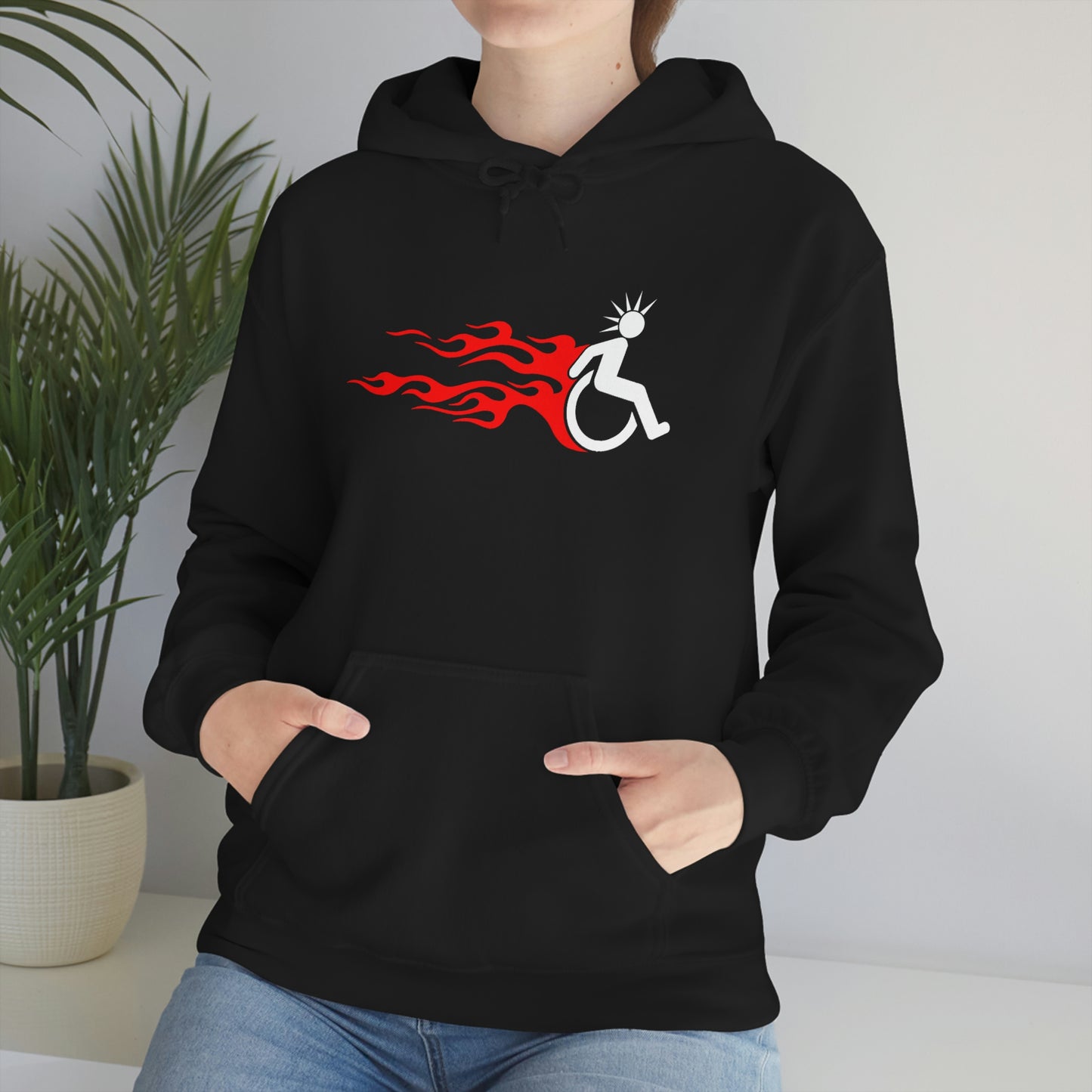 WHEELCHARIOT 2 (Flamer) Unisex Heavy Blend™ Hooded Sweatshirt