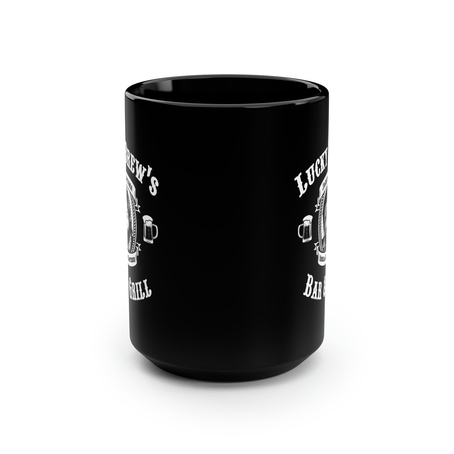 JACKIE DAYTONA'S Black Mug, 15oz