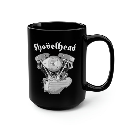 SHOVELHEAD 2 (GENERATOR) Black Mug, 15oz