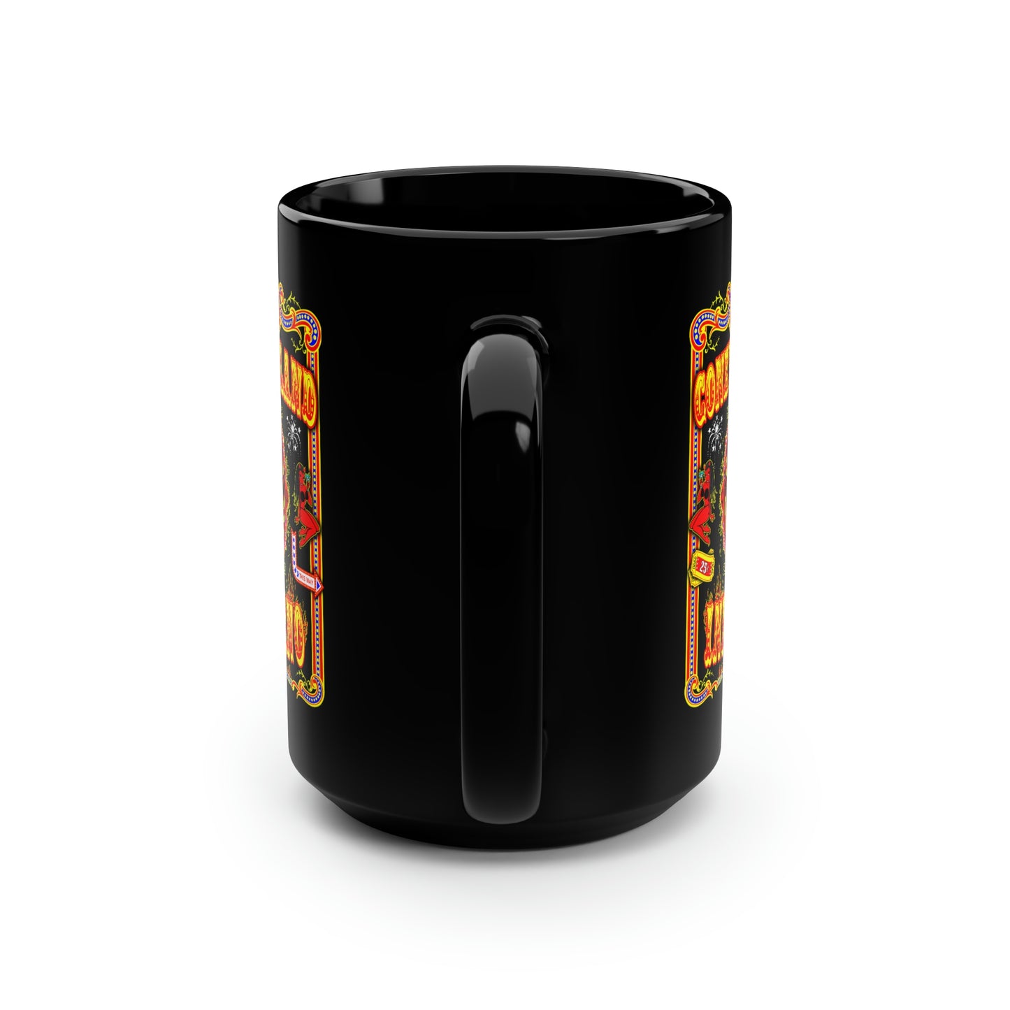 CONEY ISLAND 1 (INFERNO) Black Mug, 15oz