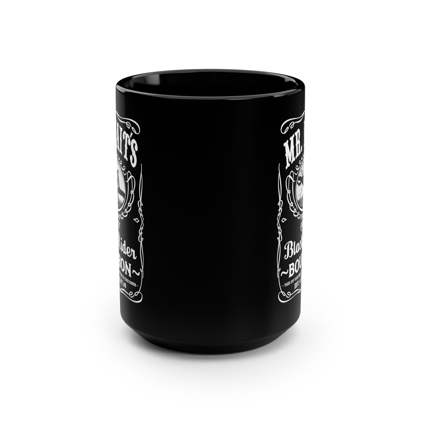 MR WAITS 4  (JD)(BLACK RIDER) Black Mug, 15oz