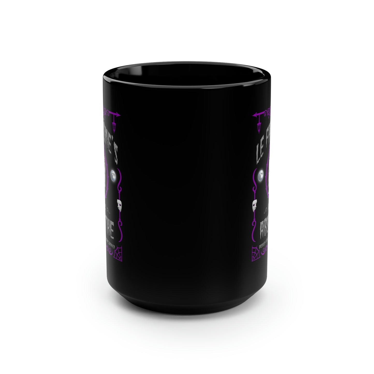 ABSINTHE MONSTERS 11 (PHANTOM) Black Mug, 15oz