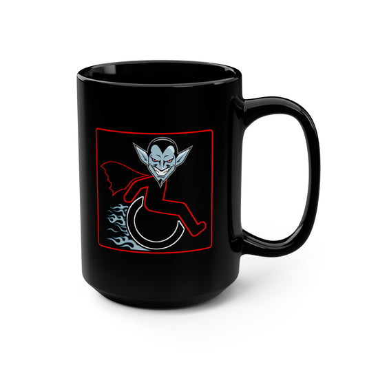 WHEELCHARIOT 7 (Drac) 1 Black Mug, 15oz