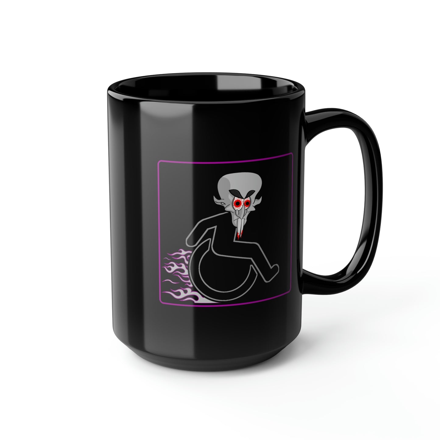 WHEELCHARIOT 9 (Nosferatu) 1 Black Mug, 15oz