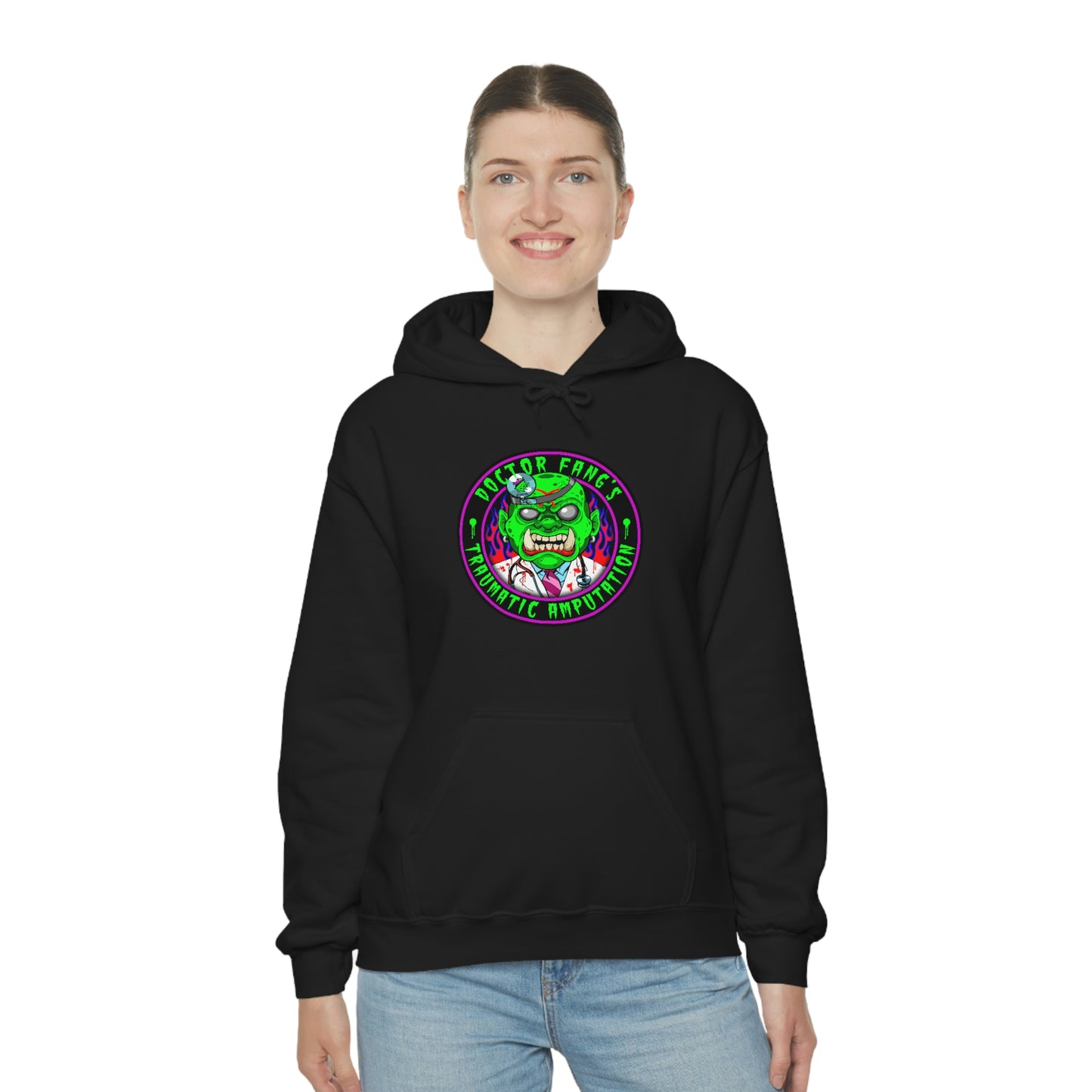 DR FANG - TRAUMATIC AMPUTATION Unisex Heavy Blend™ Hooded Sweatshirt