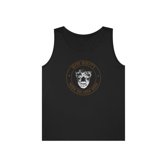 THERE WOLF - MOON BALLOON BARN Unisex Heavy Cotton Tank Top