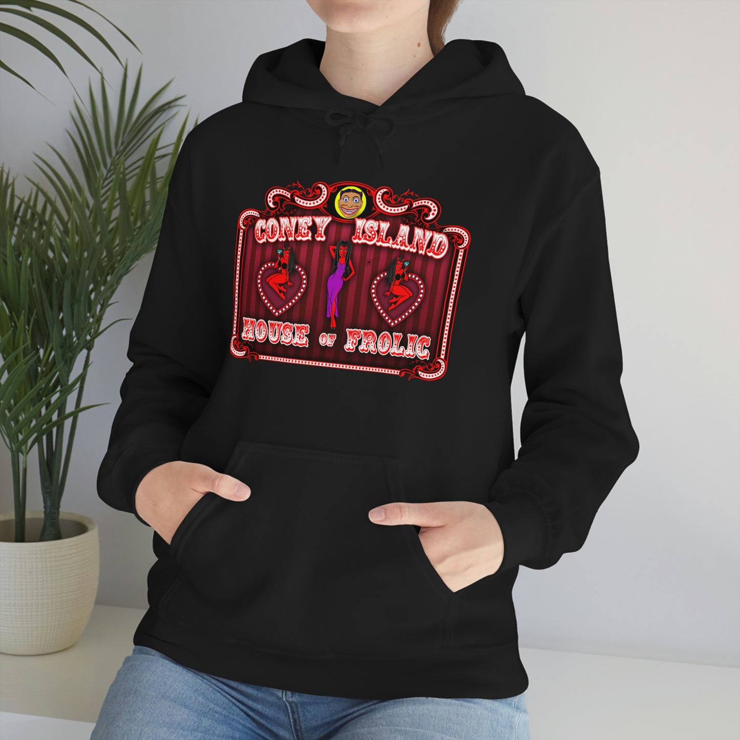 CONEY ISLAND 2 (HOUSE OF FROLIC) Unisex Heavy Blend™ Hooded Sweatshirt