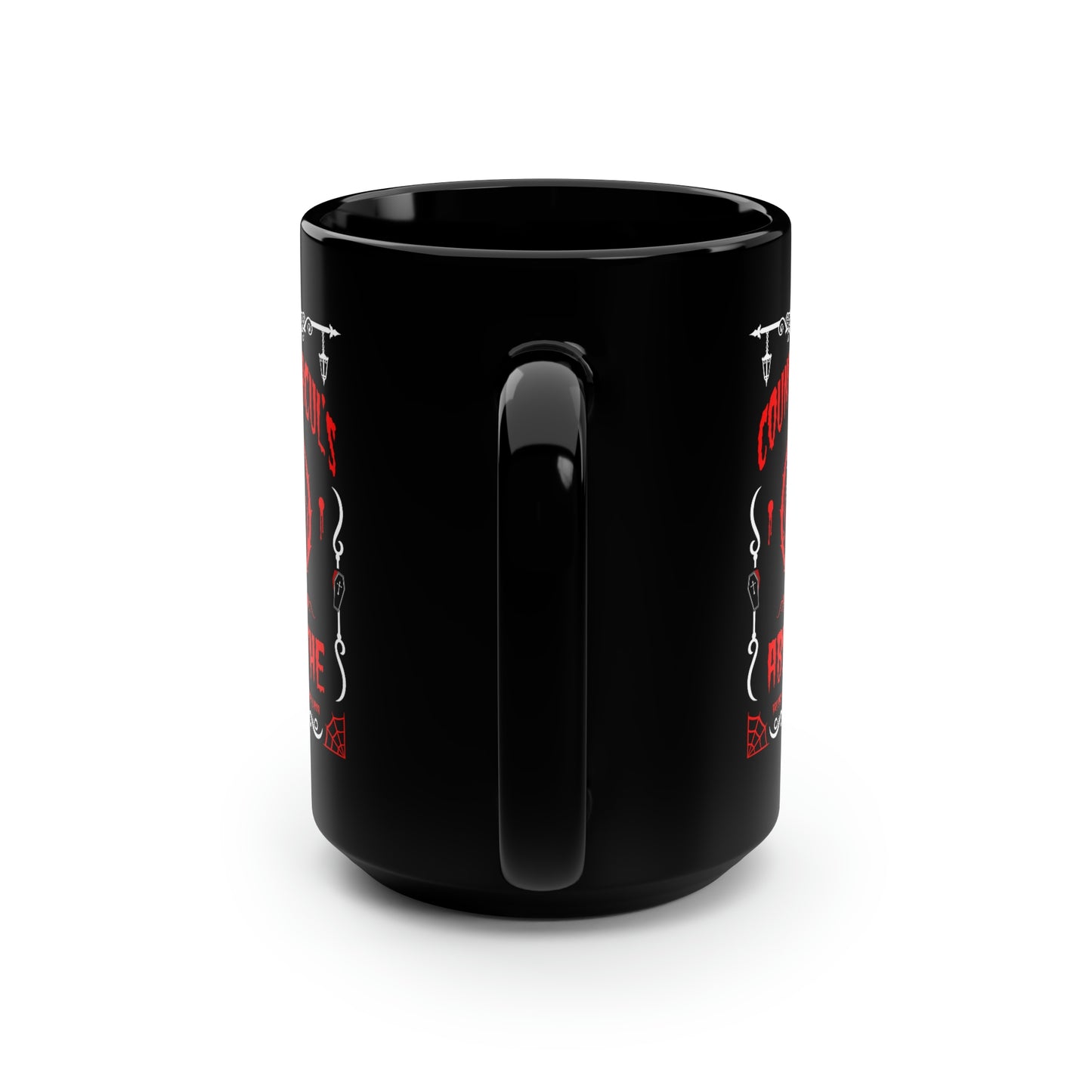 ABSINTHE MONSTERS 1 (COUNT DRACUL) Black Mug, 15oz