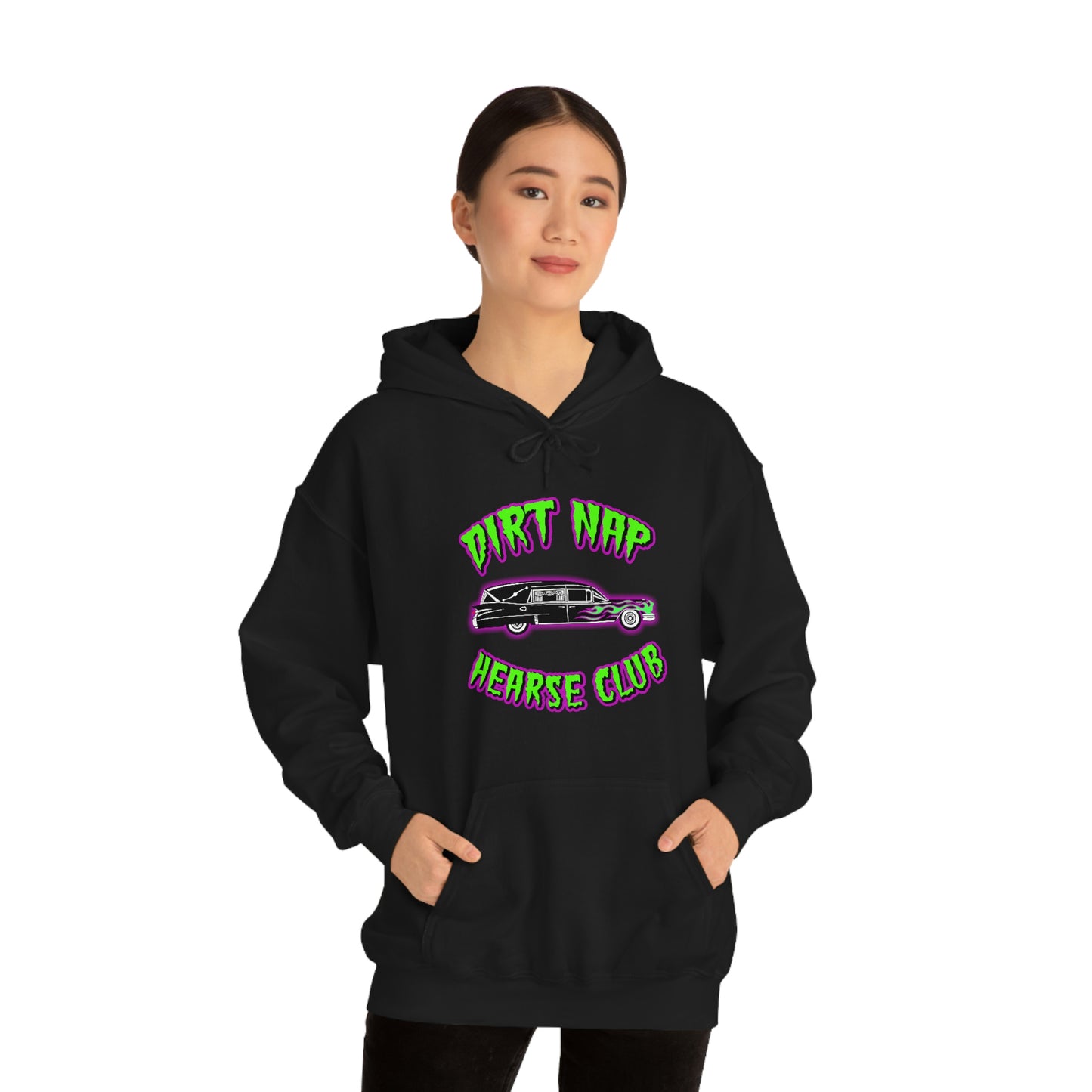 DIRT NAP HEARSE CLUB Unisex Heavy Blend™ Hooded Sweatshirt