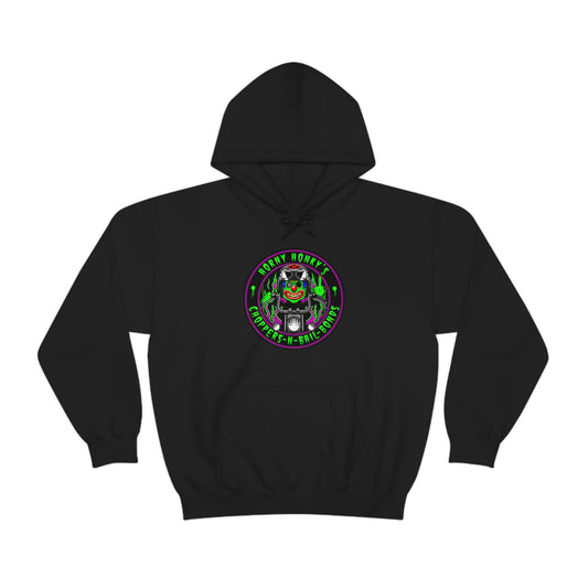 HORNY HONKY - CHOPPERS N BAIL BONDS Unisex Heavy Blend™ Hooded Sweatshirt