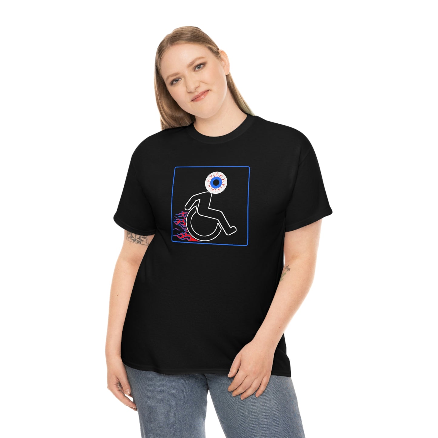 WHEELCHARIOT 12 (Eyeball) Unisex Heavy Cotton Tee