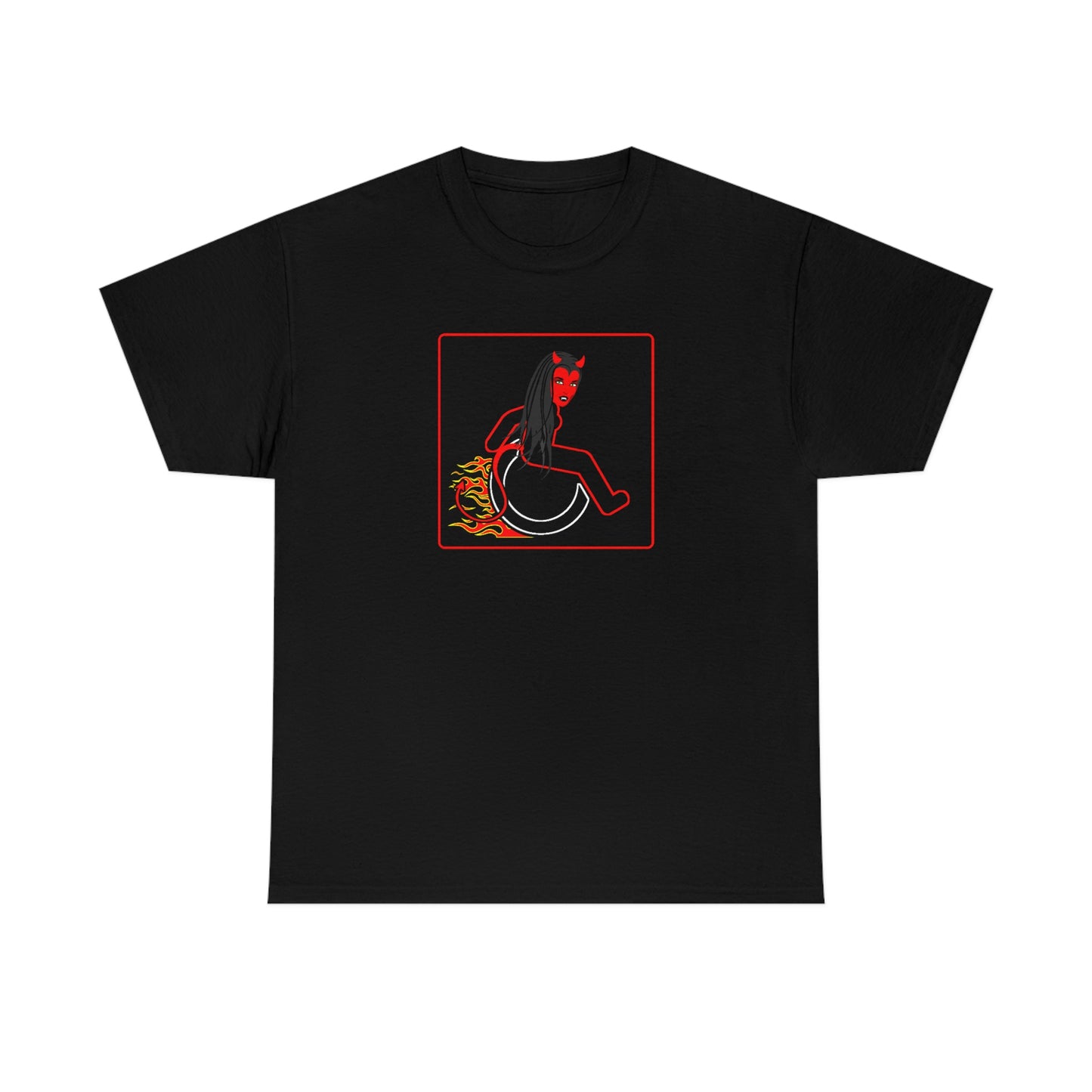 WHEELCHARIOT 15 (Devil Woman) Unisex Heavy Cotton Tee