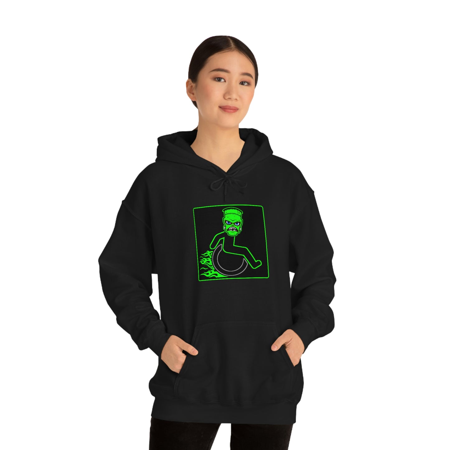 WHEELCHARIOT 6 (Frankie) 1 Unisex Heavy Blend™ Hooded Sweatshirt