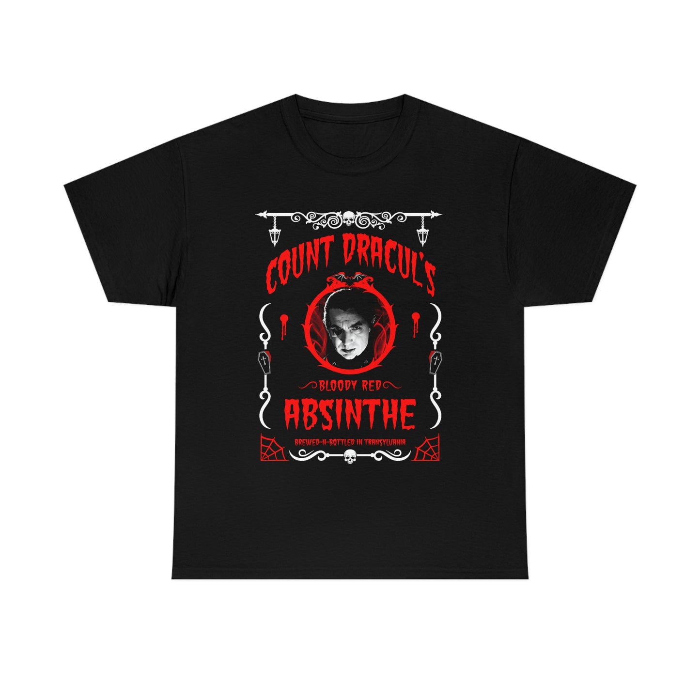 ABSINTHE MONSTERS 1 (COUNT DRACUL) Unisex Heavy Cotton Tee