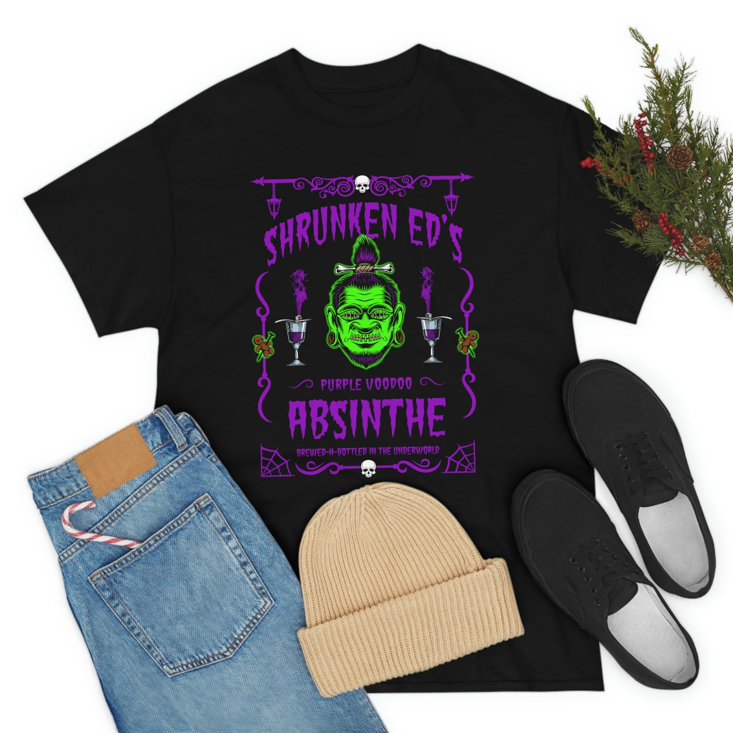 ABSINTHE MONSTERS (SHRUNKEN ED) Unisex Heavy Cotton Tee