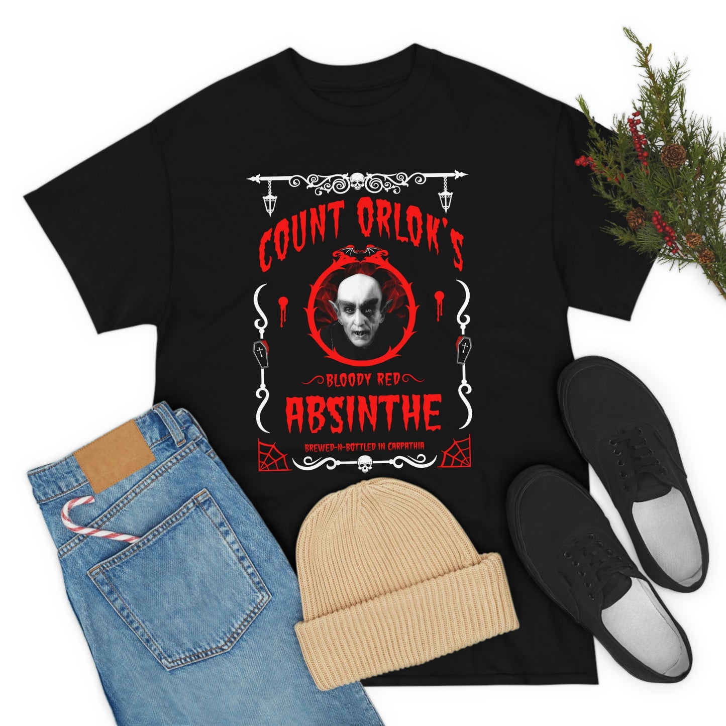 ABSINTHE MONSTERS 2 (COUNT ORLOK) Unisex Heavy Cotton Tee