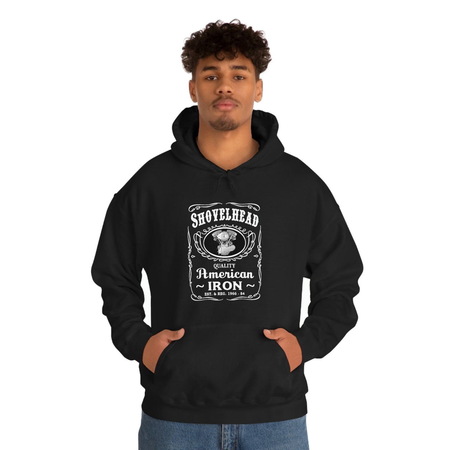 SHOVELHEAD 4 (JD GENERATOR) Unisex Heavy Blend™ Hooded Sweatshirt
