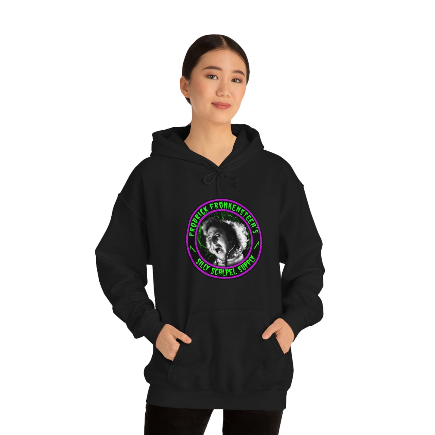 FRODRICK FRONKENSTEEN - SILLY SCALPEL SUPPLY Unisex Heavy Blend™ Hooded Sweatshirt