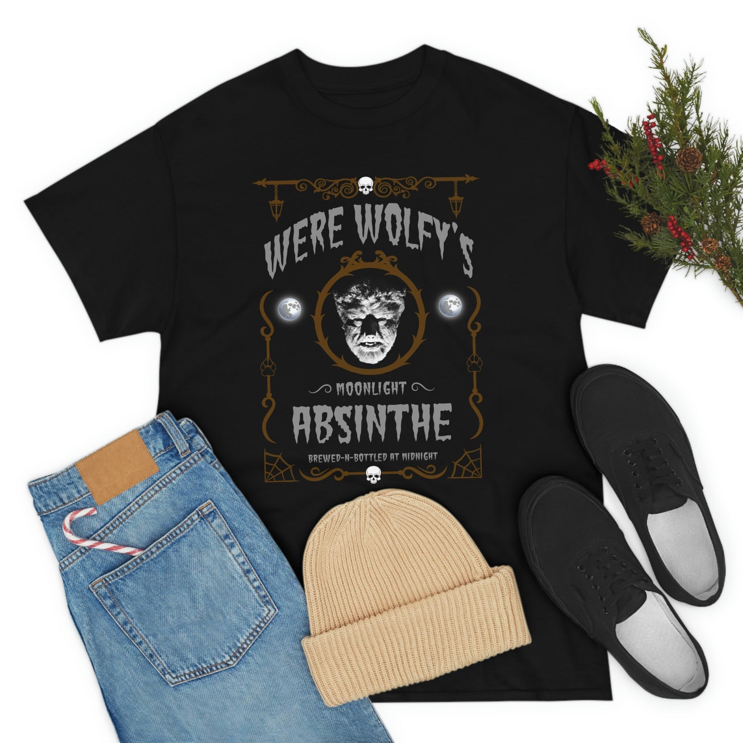 ABSINTHE MONSTERS 10 (WERE WOLFY) Unisex Heavy Cotton Tee