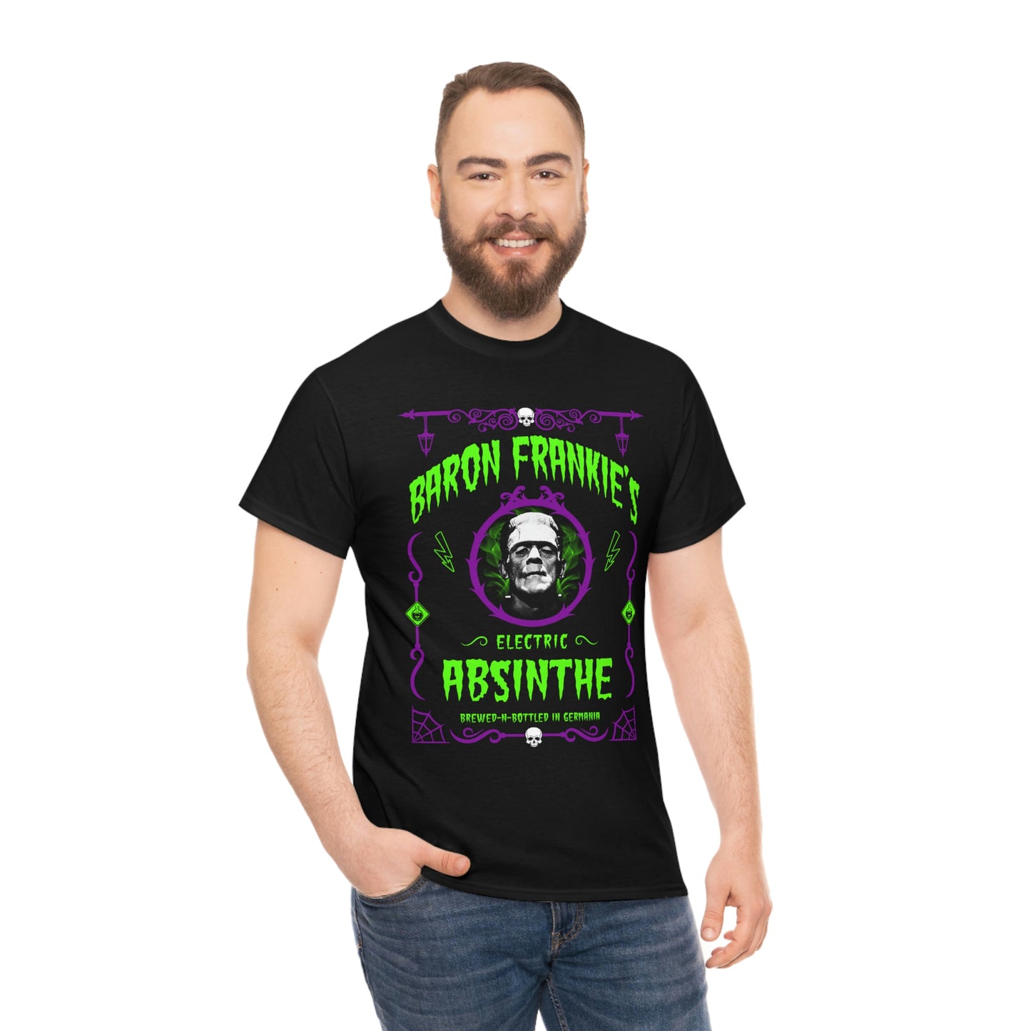 ABSINTHE MONSTERS 5 (BARON FRANKIE) Unisex Heavy Cotton Tee