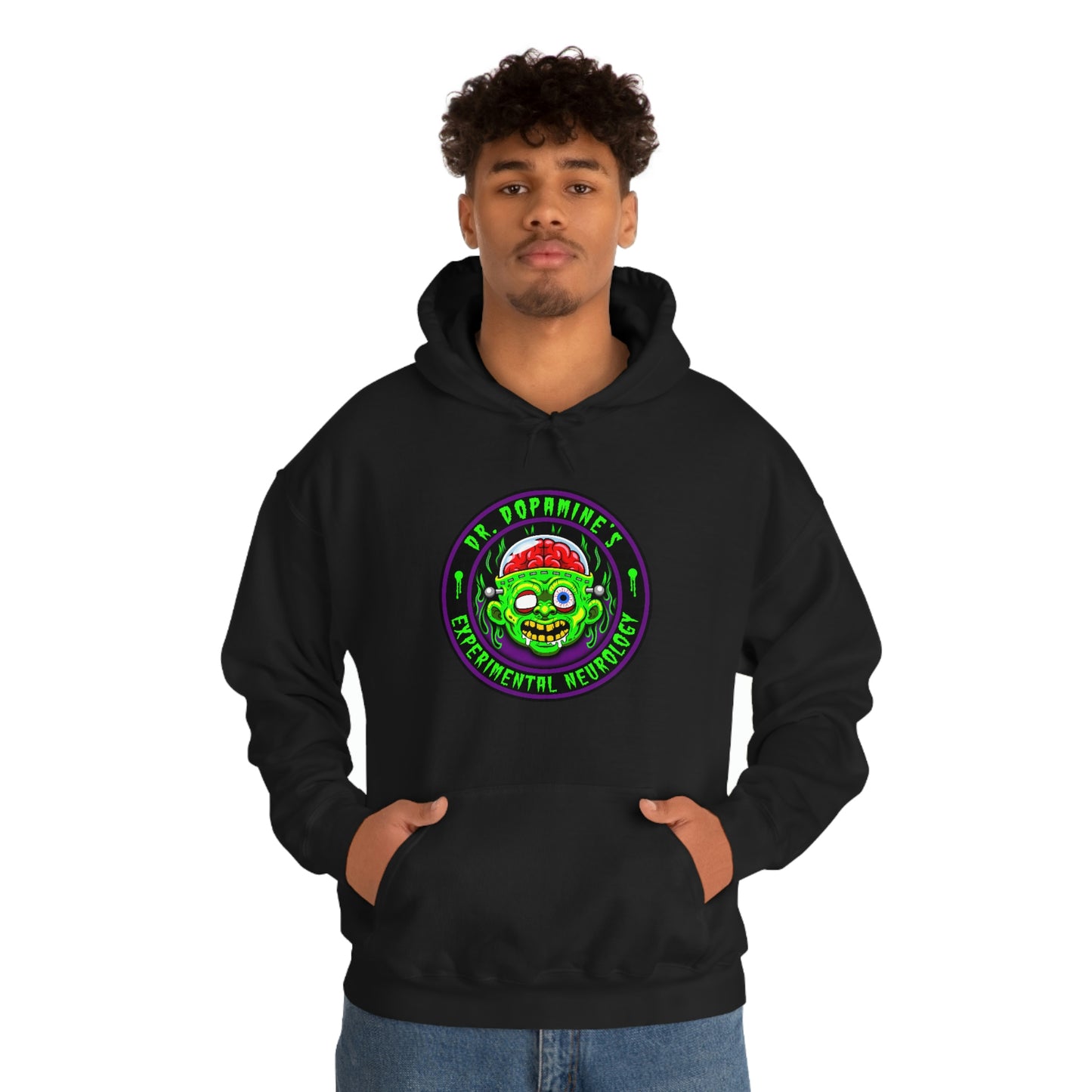 DR DOPAMINE'S - EXPERIMENTAL NEUROLOGY Unisex Heavy Blend™ Hooded Sweatshirt