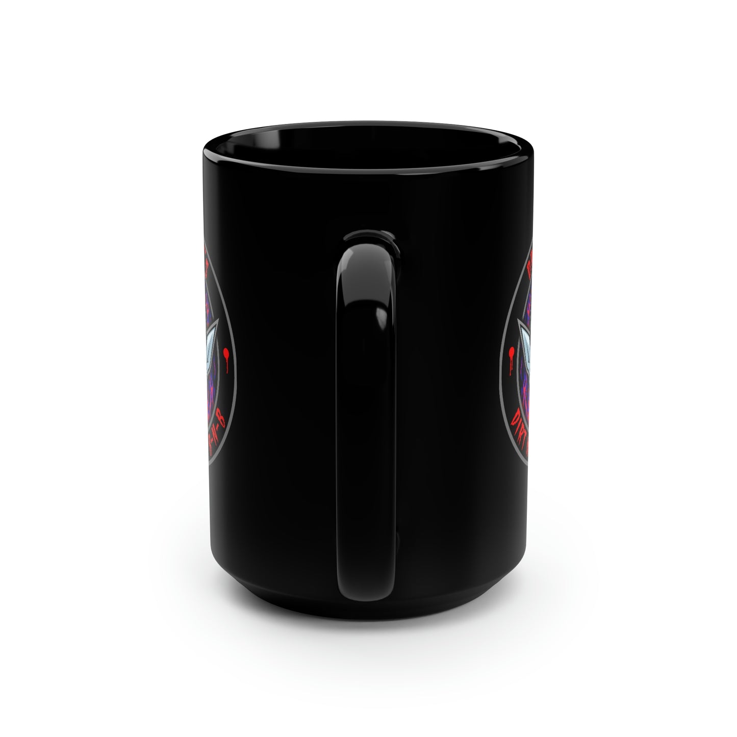 DR DRAC - DIRT NAP AIR BNB Black Mug, 15oz